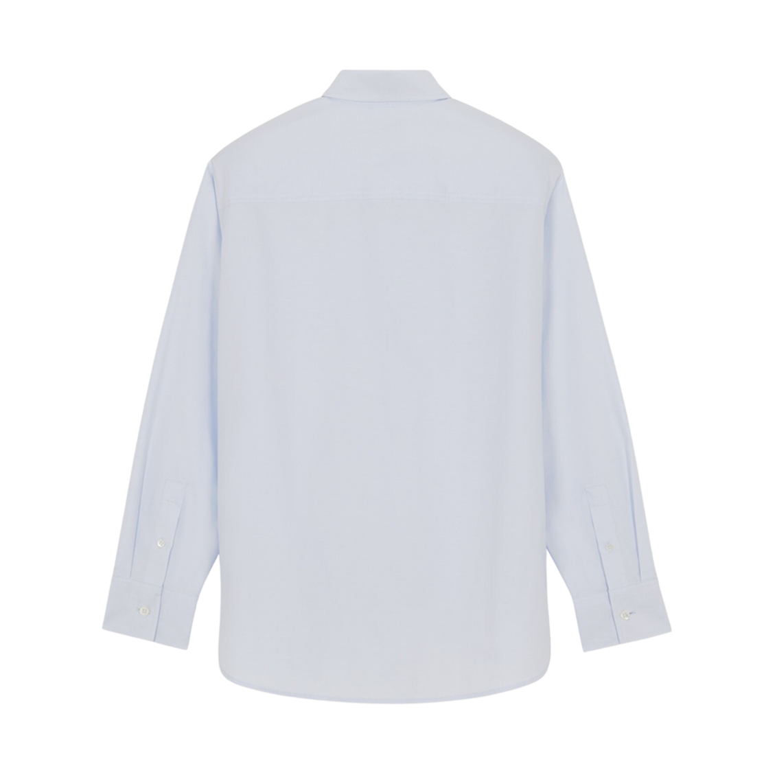 (W) 메종 키츠네 트라이컬러 폭스 패치 클래식 셔츠 라이트 블루((W) Maison Kitsune Tricolor Fox Patch Classic Shirt Light Blue) - 2