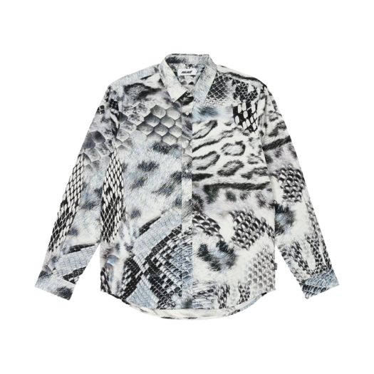 Palace Animal Print Shirt Grey - 23FW