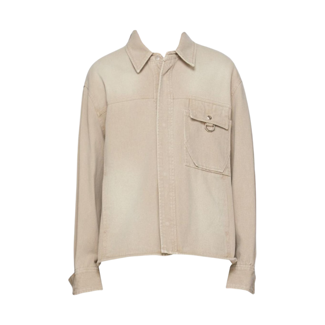 솔리드 옴므 포켓 데님 셔츠 베이지 - 23SS(Solid Homme Pocket Denim Shirt Beige - 23SS)