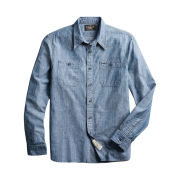Double RL Indigo Chambray Work Shirt Rinse