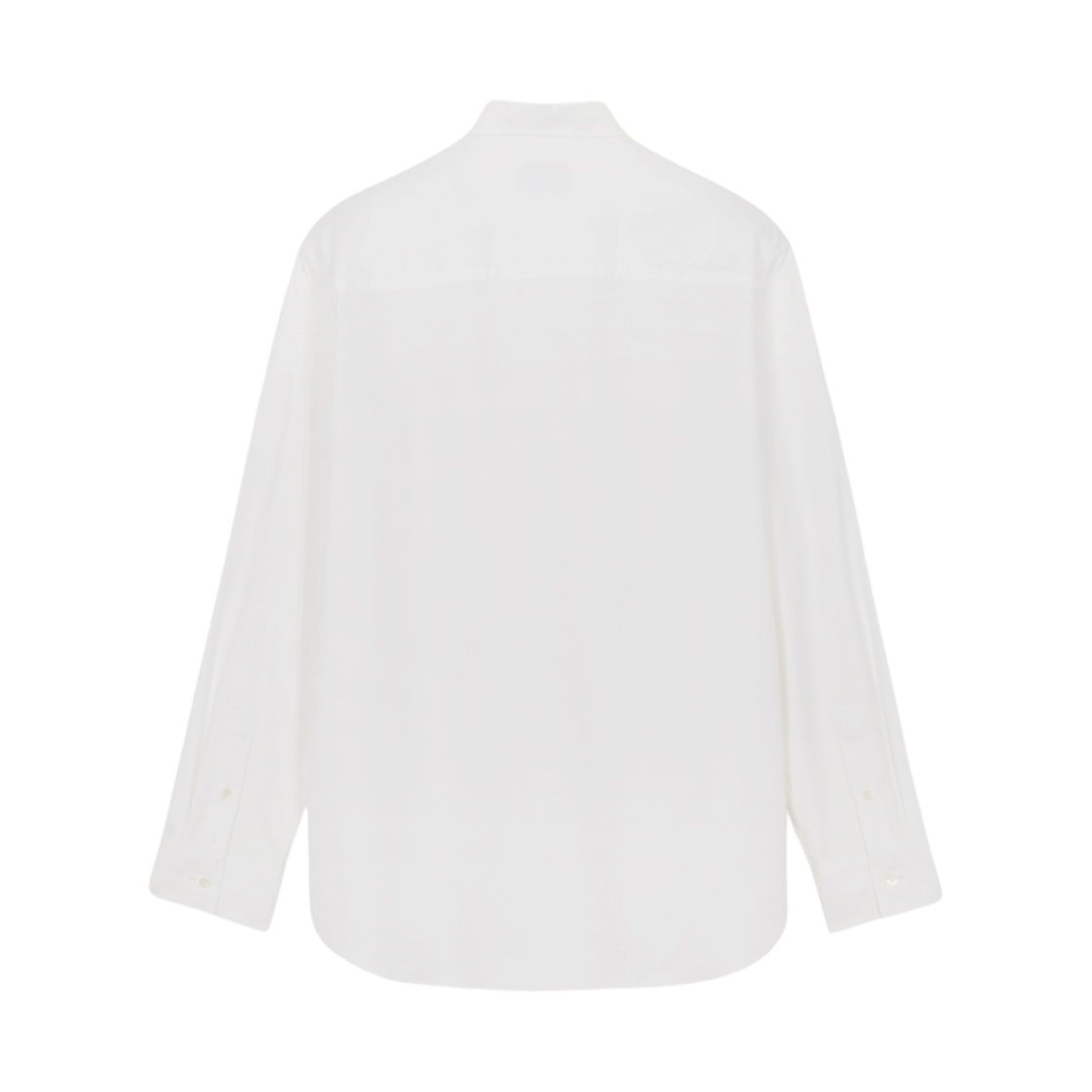 (W) 메종 키츠네 트라이컬러 폭스 패치 클래식 셔츠 화이트((W) Maison Kitsune Tricolor Fox Patch Classic Shirt White) - 2