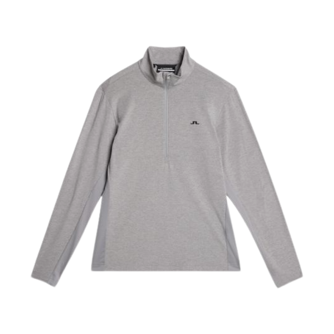 AMJS09079-9363 J.Lindeberg Luke Half Zip Mid Layer Long Sleeve T-Shirt Grey Melange