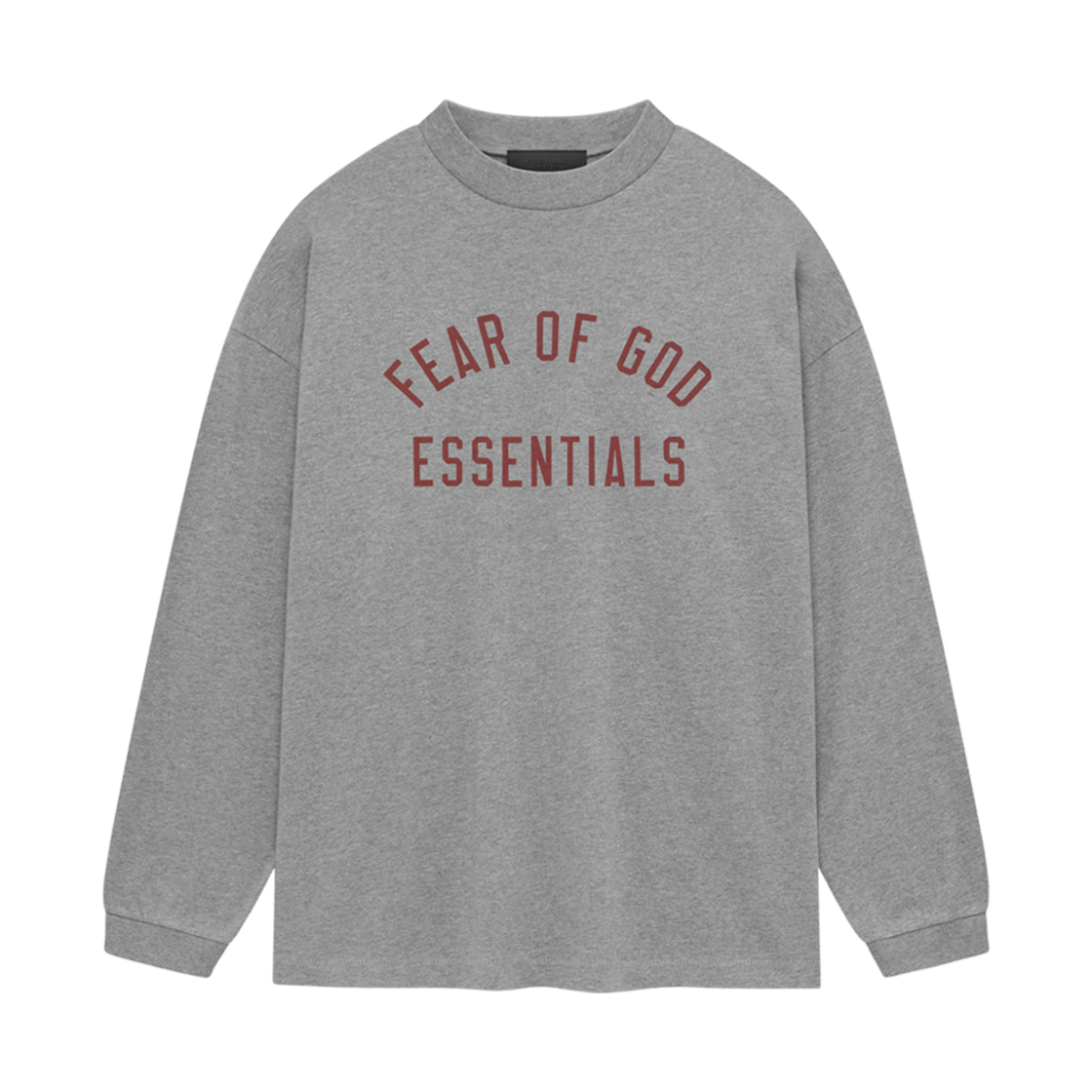 에센셜 저지 롱 슬리브 티셔츠 다크 헤더 - 24FW(Essentials Jersey Long Sleeve Tee Dark Heather - 24FW)