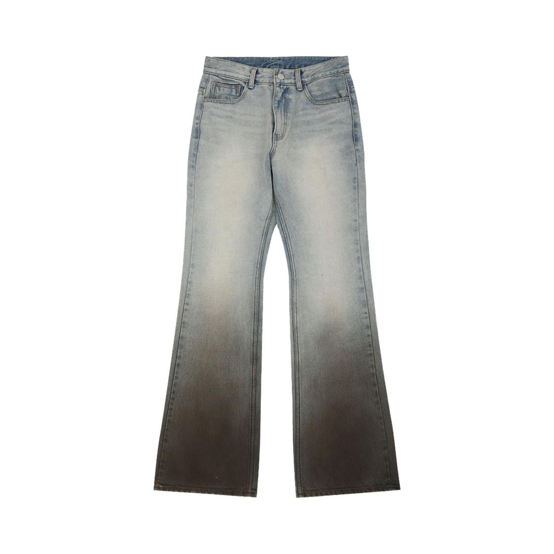 GR25SSMB01BL GRAILZ Washed Flare Denim Pants Blue