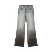 GRAILZ Washed Flare Denim Pants Blue