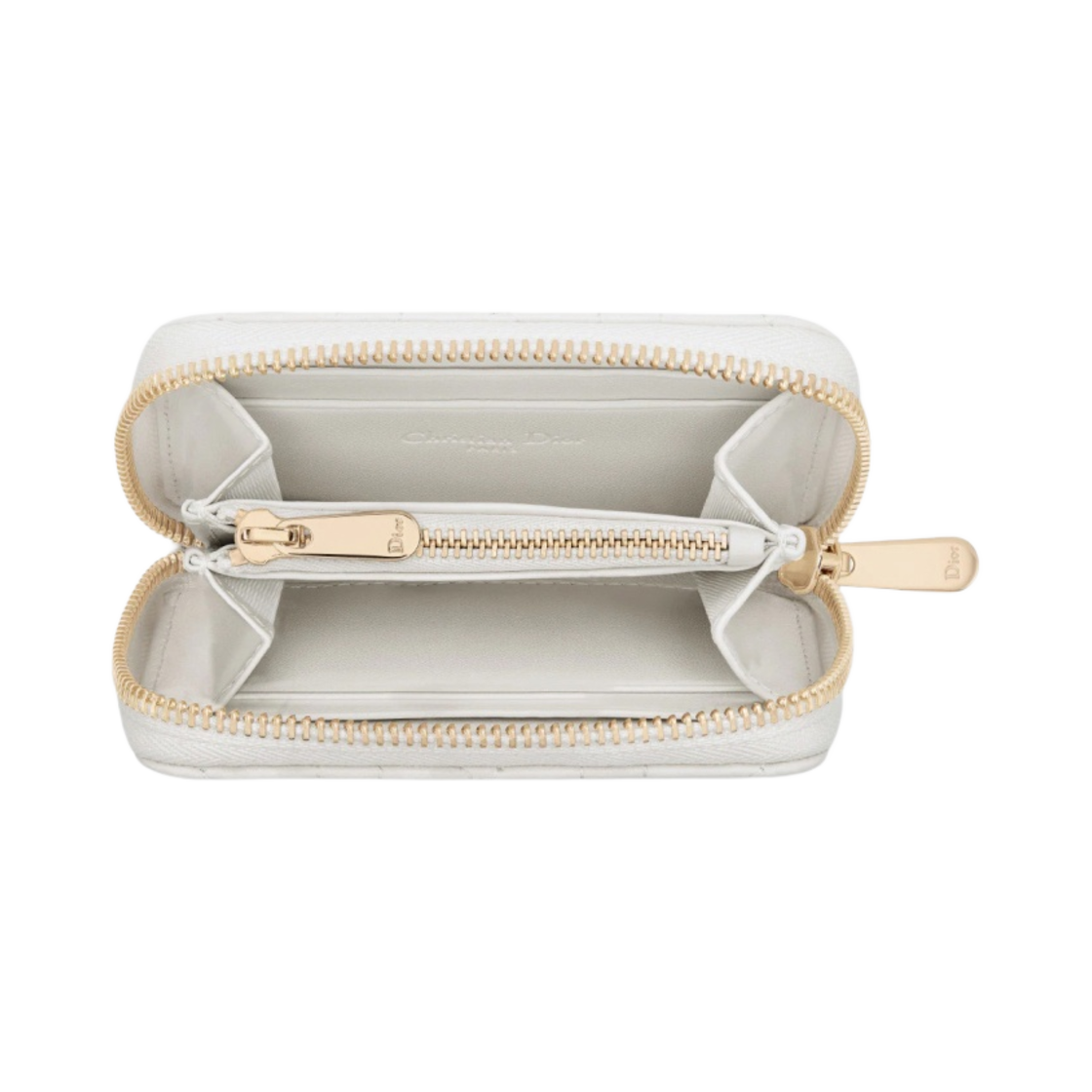 디올 스몰 레이디 보야저 코인 지갑 까나쥬 램스킨 라떼(Dior Small Lady Voyageur Coin Purse Cannage Lambskin Latte) - 2