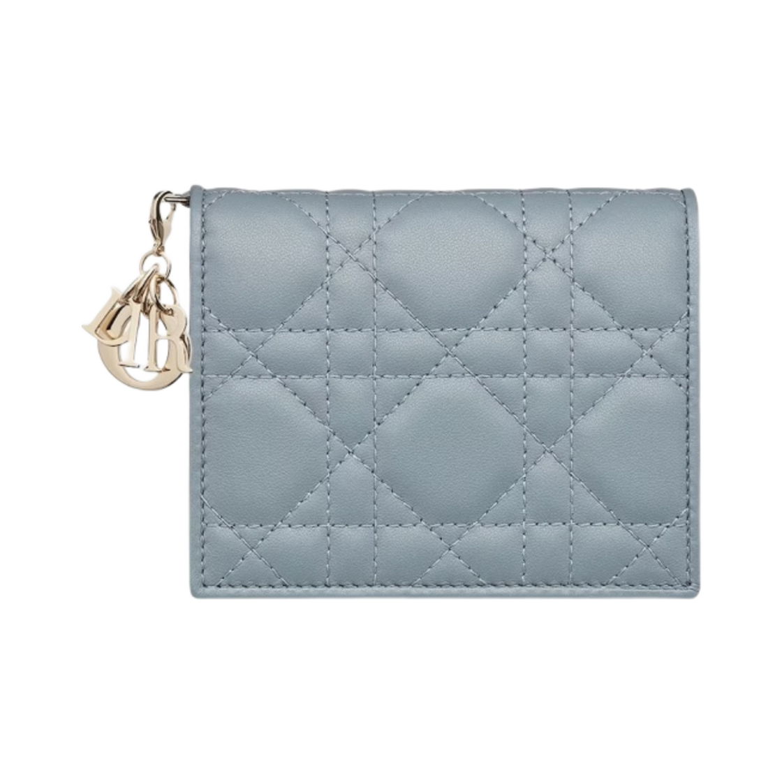 디올 미니 레이디 지갑 까나쥬 램스킨 클라우드 블루(Dior Mini Lady Wallet Cannage Lambskin Cloud Blue) - 1