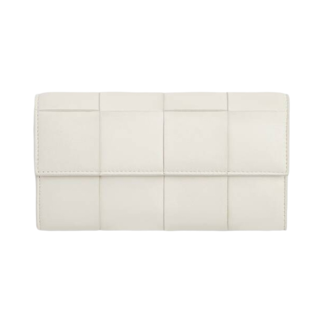 보테가 베네타 카세트백 라지 플랩 지갑 화이트(Bottega Veneta Cassette Large Flap Wallet White) - 1