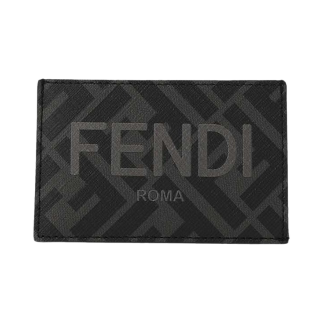 펜디 패브릭 카드 홀더 블랙(Fendi Fabric Card Holder Black) - 1