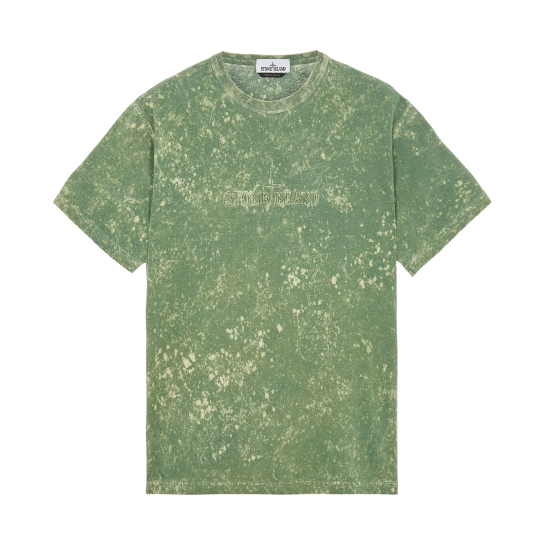 스톤 아일랜드 20945 오프-다이 OVD 트리트먼트 티셔츠 올리브 그린 - 22SS(Stone Island 20945 Off-Dye OVD Treatment T-Shirt Olive Green - 22SS) - 1