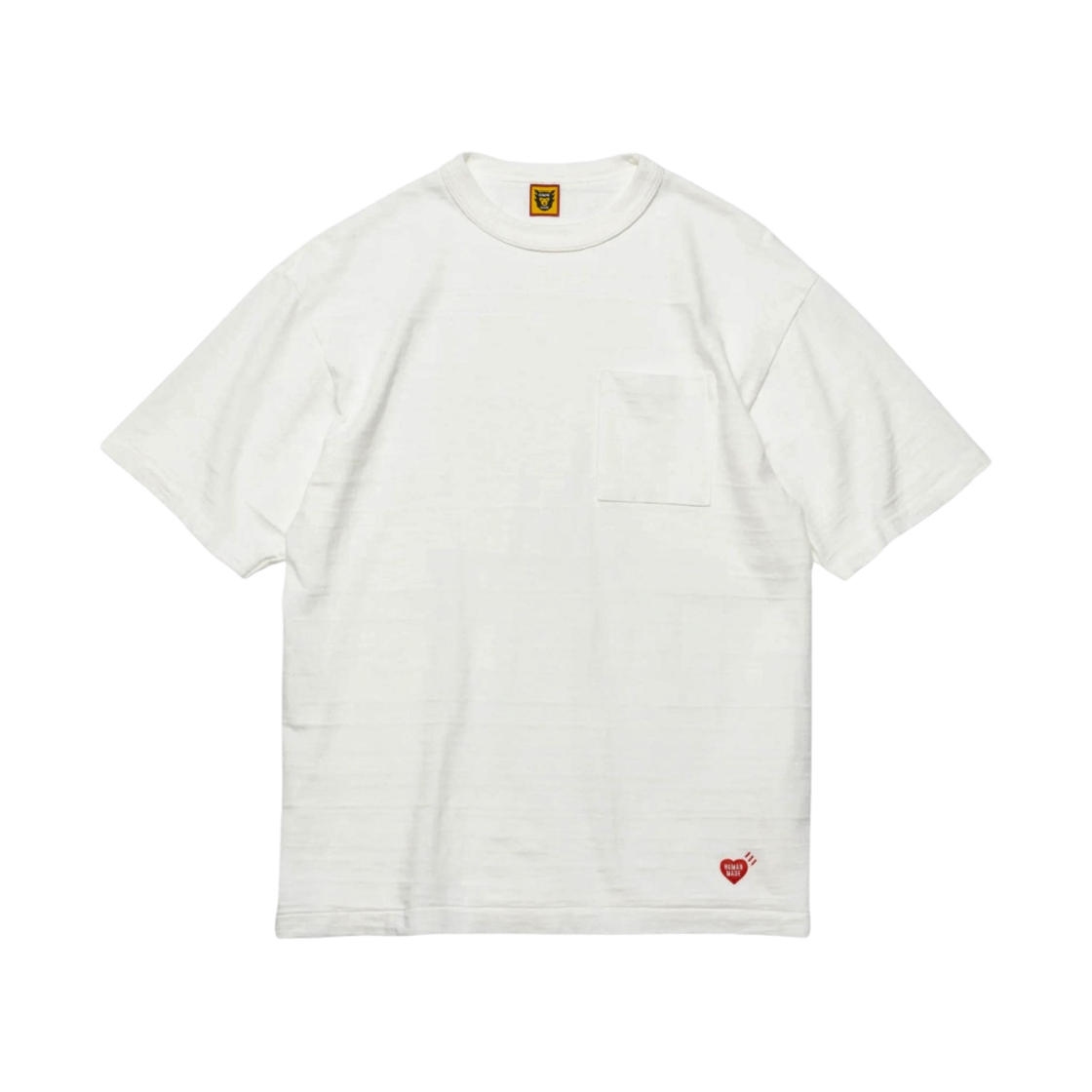 휴먼 메이드 하트 뱃지 포켓 티셔츠 화이트(Human Made Heart Badge Pocket T-Shirt White) - 1