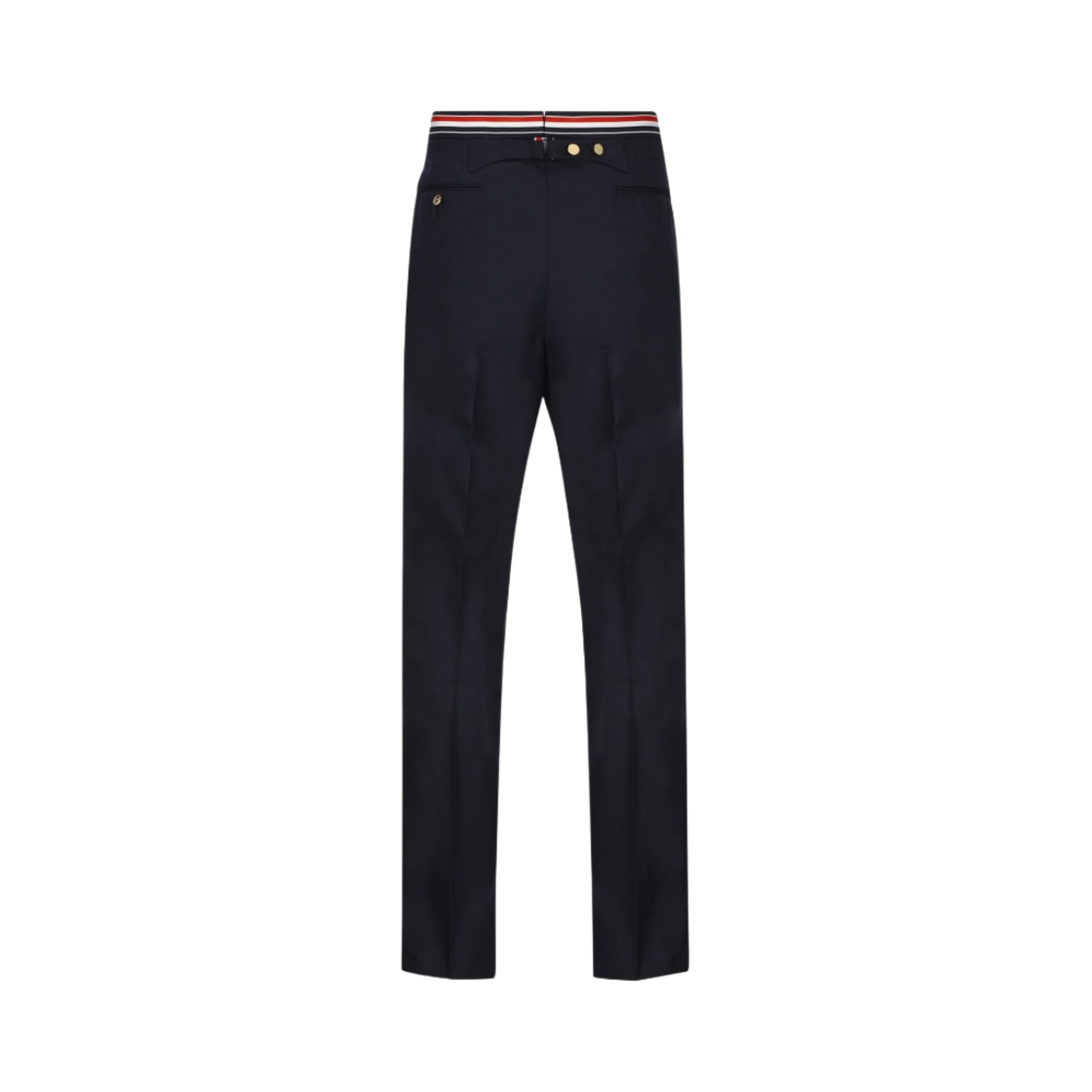 톰브라운 슈퍼 120수 트윌 로우 라이즈 백스트랩 팬츠 네이비(Thom Browne Super 120S Twill Low Rise Backstrap Pants Navy) - 2