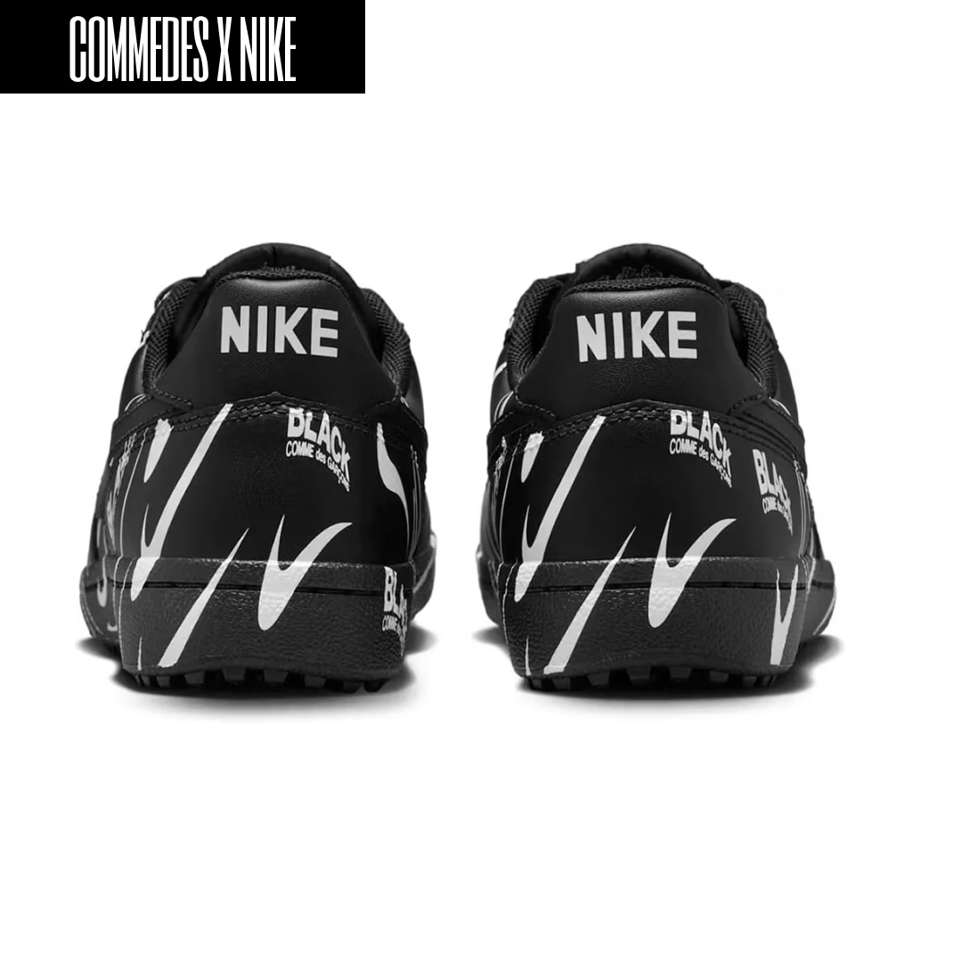 Nike x Black Comme des Garcons Waffle Racer 2020, Nike Field General 82 SP Black and White 착용 스타일 - 4