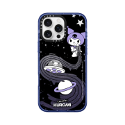 Casetify x Kuromi iPhone Milky Way Impact Magsafe Case Glitter Indigo