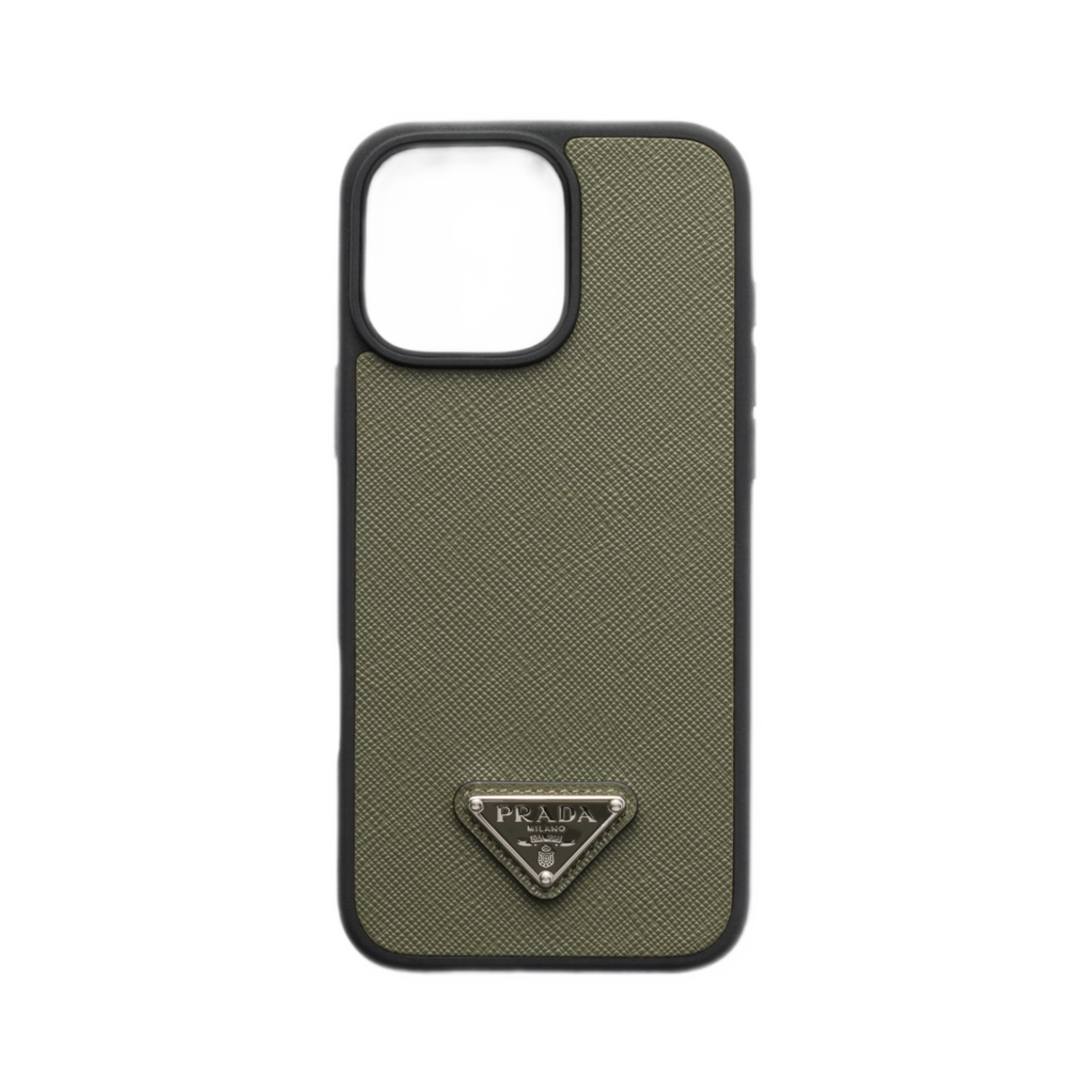 프라다 사피아노 레더 케이스 아이폰 16 프로 맥스 로든 그린(Prada Saffiano Leather Case For iPhone 16 Pro Max Loden Green)