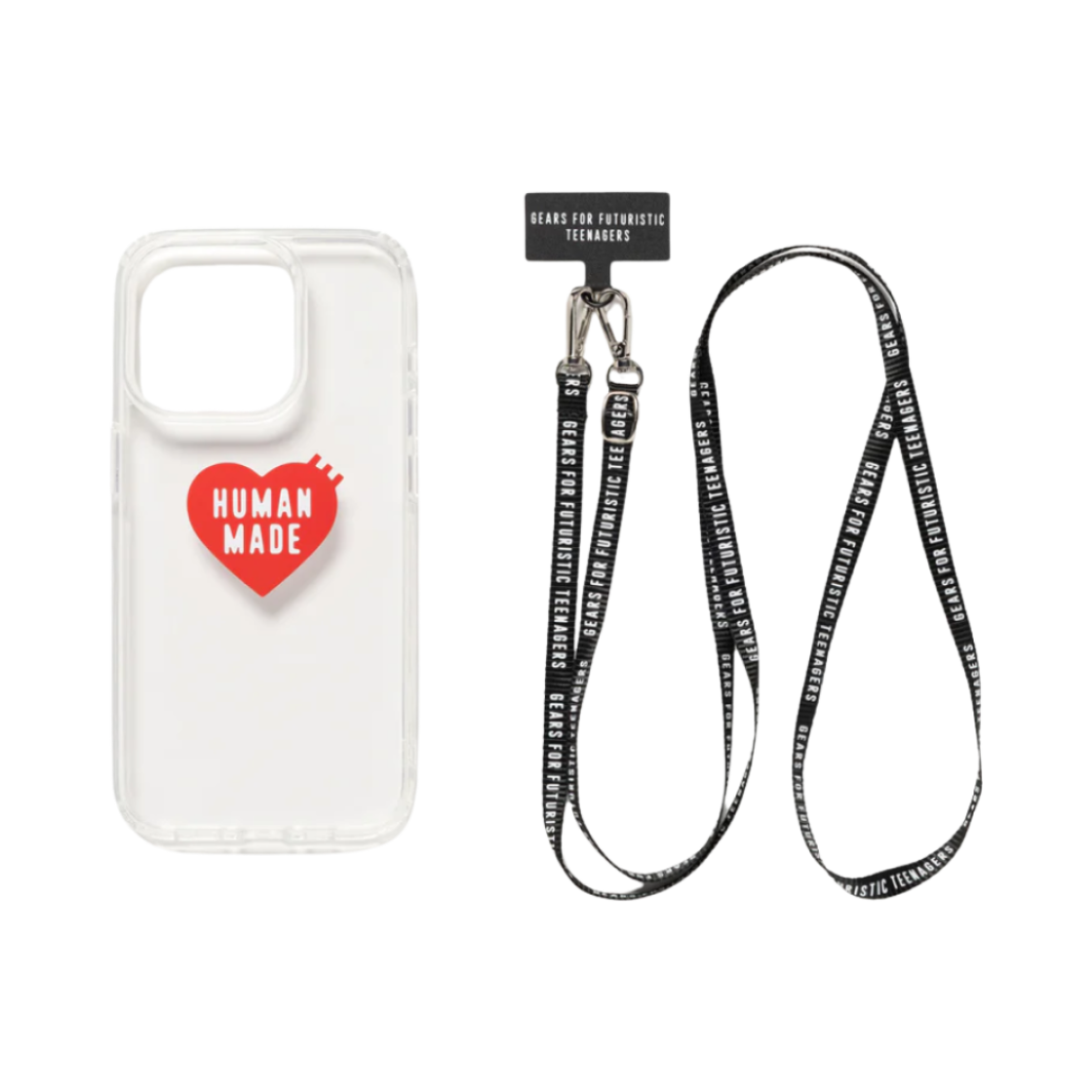 휴먼 메이드 HM 아이폰 15 프로 케이스 블랙(Human Made HM iPhone 15 Pro Case Black)