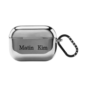 Casetify x Matin Kim iPhone Basic Logo AirPods AirPods Pro 1st/2nd Gen Case Silver