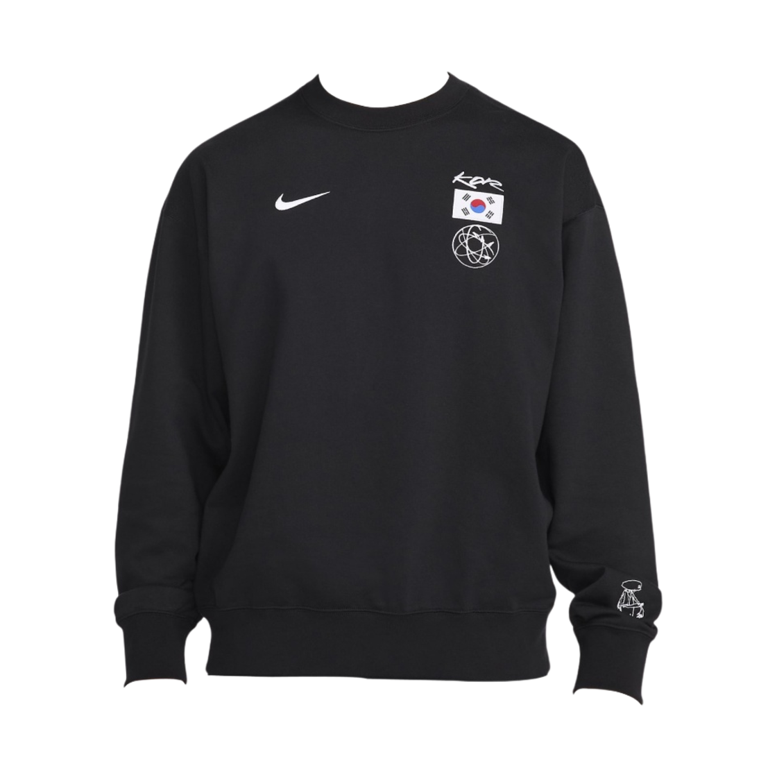 나이키 드라이핏 ADV 브레이킹 크루넥 스웻셔츠 블랙 - 아시아(Nike Dri-Fit ADV Breaking Crewneck Sweatshirt Black - Asia)