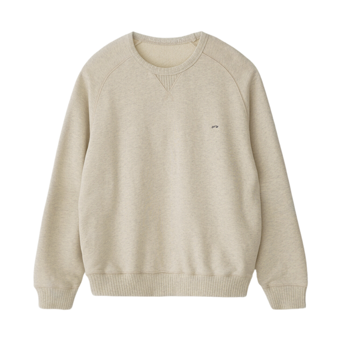 - (W) Nothing Written Vintage Cotton Sweatshirt Melange Gray