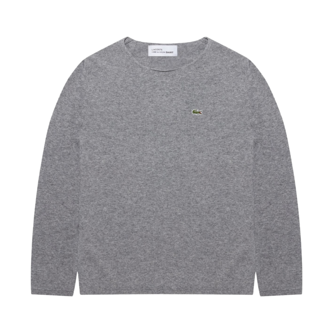 꼼데가르송 셔츠 x 라코스테 스웨터 그레이(Comme des Garcons Shirt x Lacoste Sweater Gray) - 1
