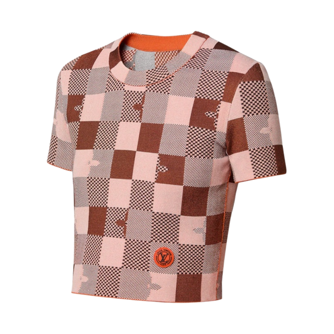 (W) 루이비통 팝 모노그램 다미에 니트 스포티 탑 보르도 레드((W) Louis Vuitton Pop Monogram Damier Knit Sporty Top Bordeaux Red) - 2