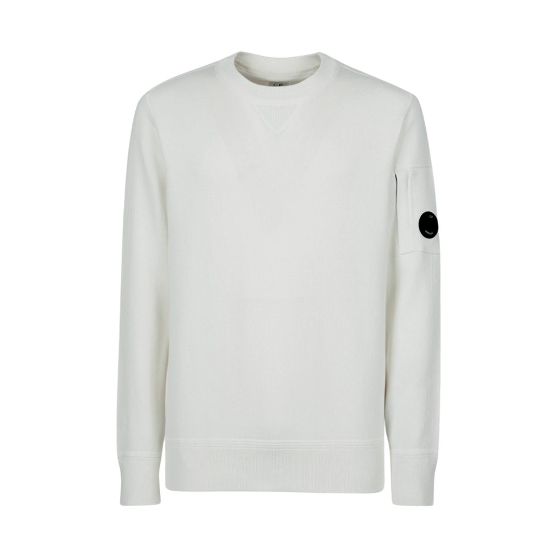 C.P. 컴퍼니 코튼 니트 점퍼 거즈 화이트 - 22FW(C.P. Company Cotton Knit Jumper Gauze White - 22FW) - 1