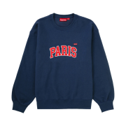 Supreme Paris Shop Small Box Crewneck Navy - 24SS