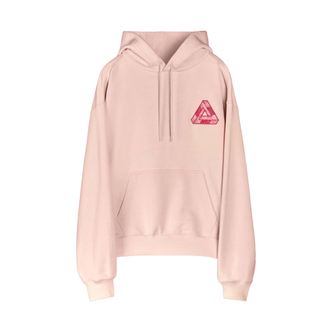 팔라스 x 구찌 트라이퍼그 GG 패치 후드 파라피트 핑크 - 22FW(Palace x Gucci Hoodie with Tri-Ferg GG Patch Pink - 22FW) - 1