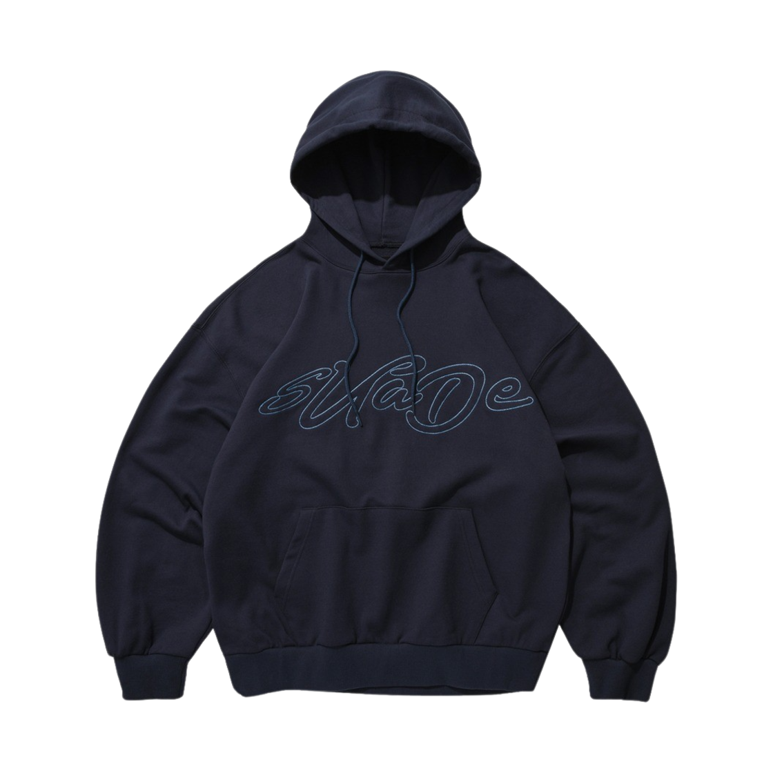 스웨이드 핸드로고 후드 네이비(Suade Handlogo Hoodie Navy)