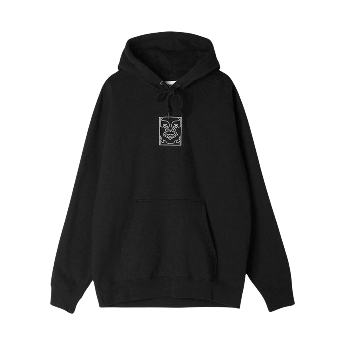 112470163 Obey Outline Hood Black