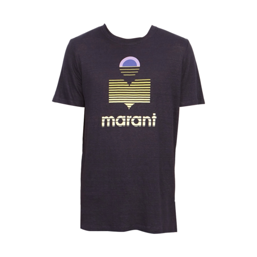 Isabel Marant Karman Logo T-Shirt Faded Night - 24SS