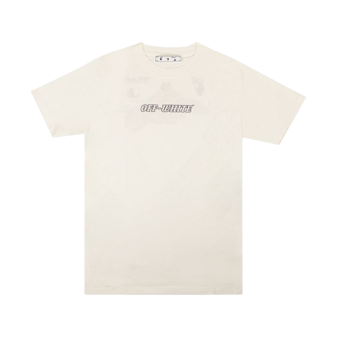 오프화이트 파스칼 프린트 슬림 티셔츠 화이트(Off-White Pascal Print Slim T-Shirt White)