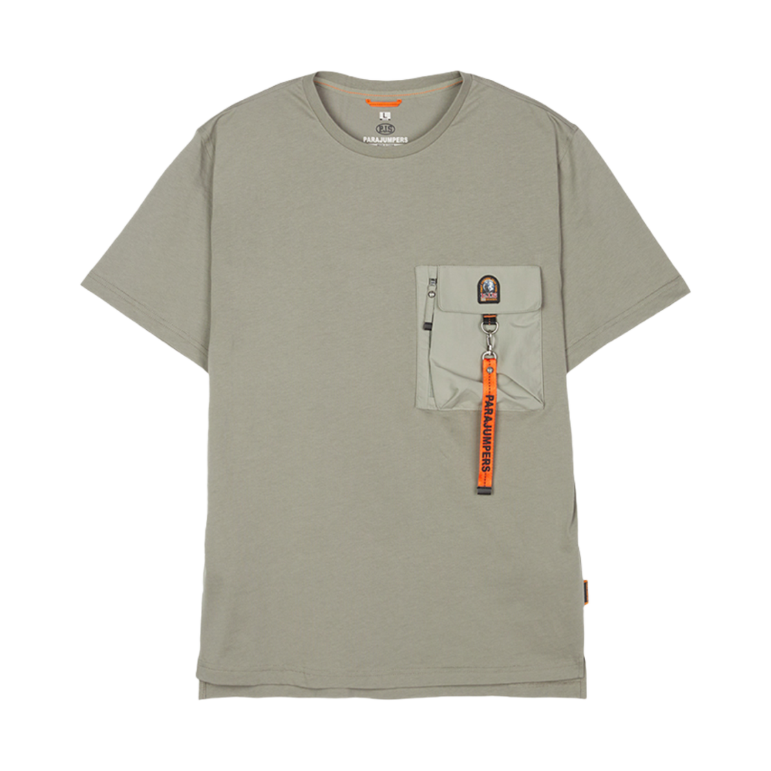 25SMPMTSRE07P330225 Parajumpers Mojave Short Sleeve T-Shirt Khaki Gray - 25SS