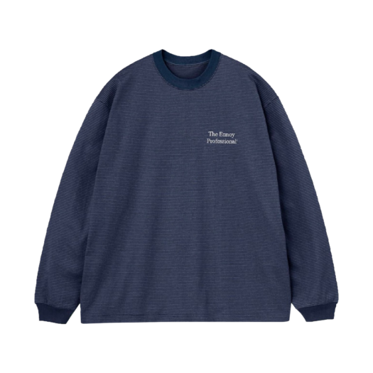 トップス ennoy Long Sleeve Hem Rib Tee (NAVY) ennoy Long sleeve hem rib tee navy XL ENNOY Long sleeve hem rib
