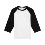 Our Legacy Raglan T-Shirt 3/4 Black White