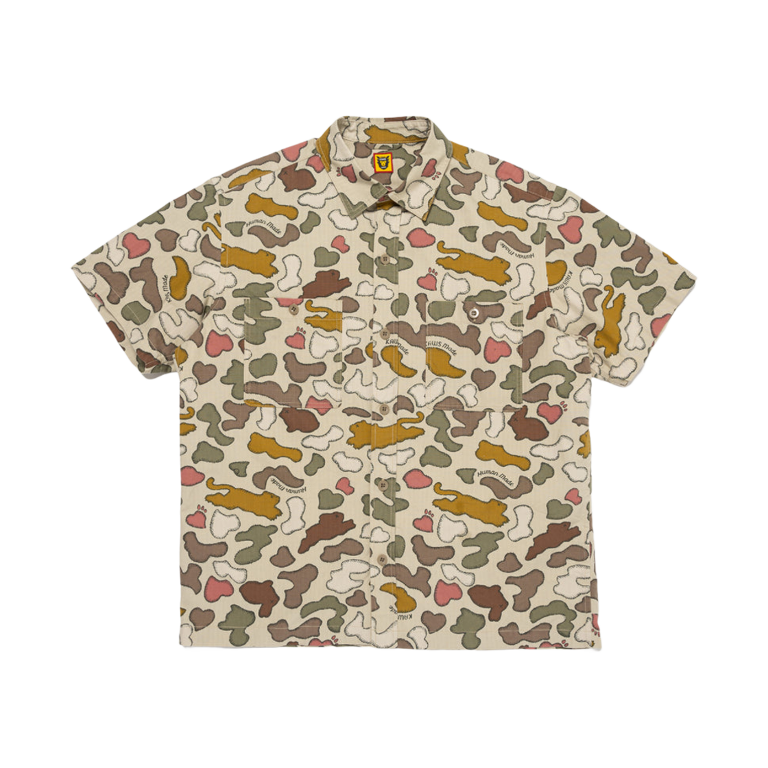 XX27SH001 Human Made x Kaws Camo Shirt Brown