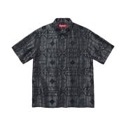Supreme Tray Jacquard S/S Shirt Black - 24SS