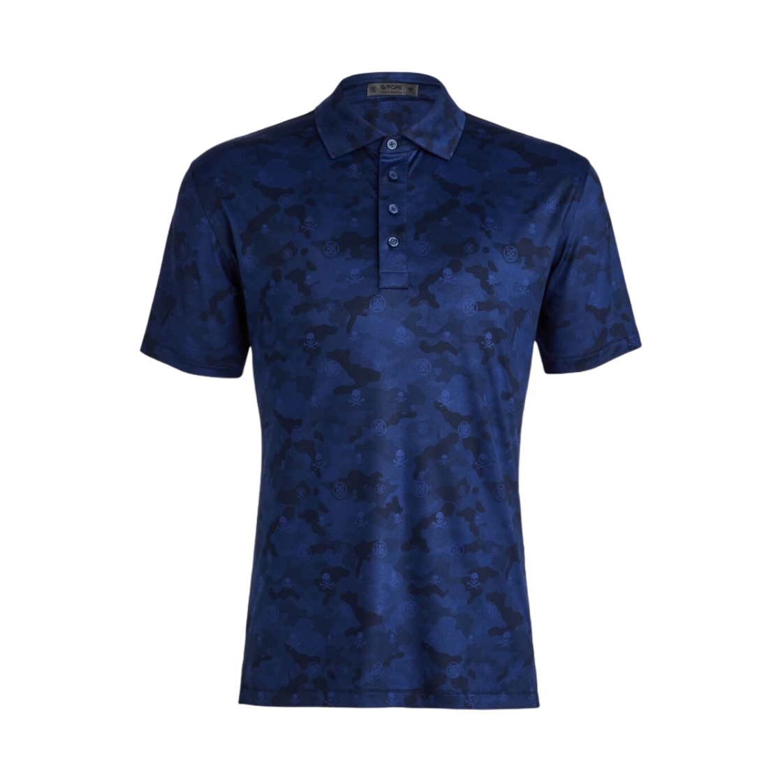 지포어 아이콘 카모 테크 저지 모던 스프레드 칼라 폴로 블루프린트(G/Fore Icon Camo Tech Jersey Modern Spread Collar Polo Blueprint) - 1
