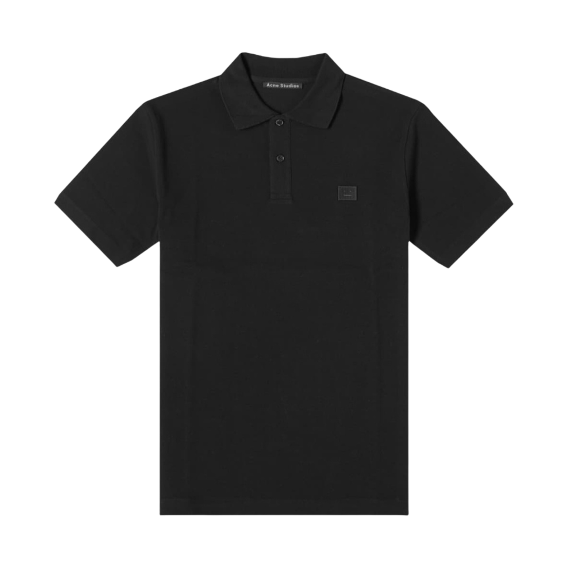 아크네 스튜디오 엘톤 페이스 폴로 블랙(Acne Studios Elton Face Polo Black) - 1