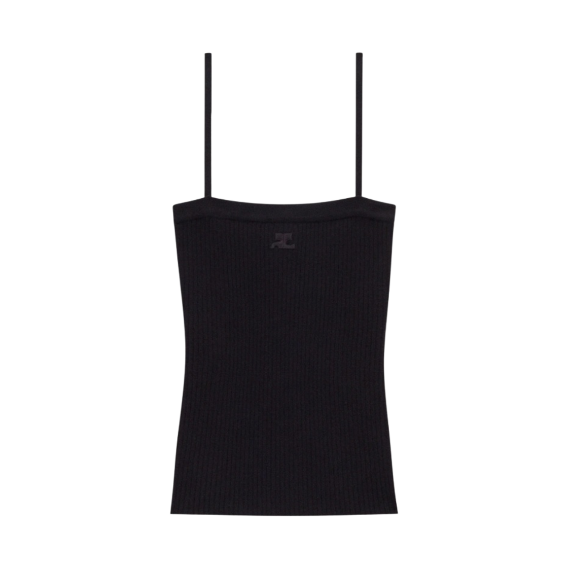 (W) 꾸레쥬 립 탱크탑 블랙