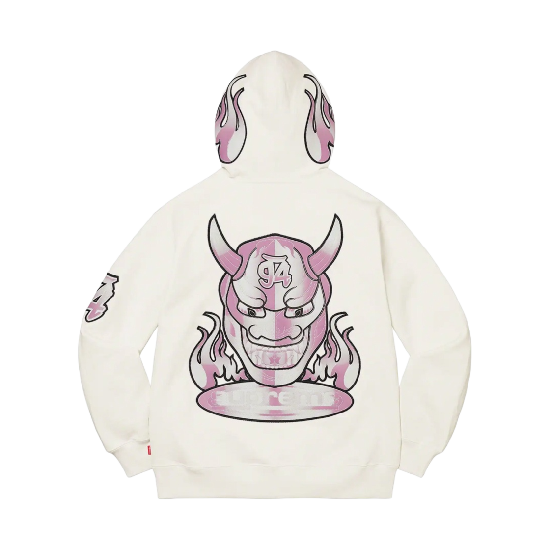 슈프림 데몬 집업 후드 스웨트셔츠 화이트 - 22SS(Supreme Demon Zip Up Hooded Sweatshirt White - 22SS) - 1