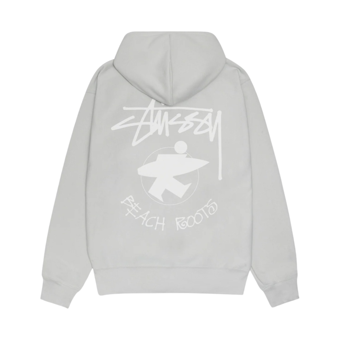 1975072 Stussy Beach Roots Zip Hoodie Fog - 대표 이미지 #1
