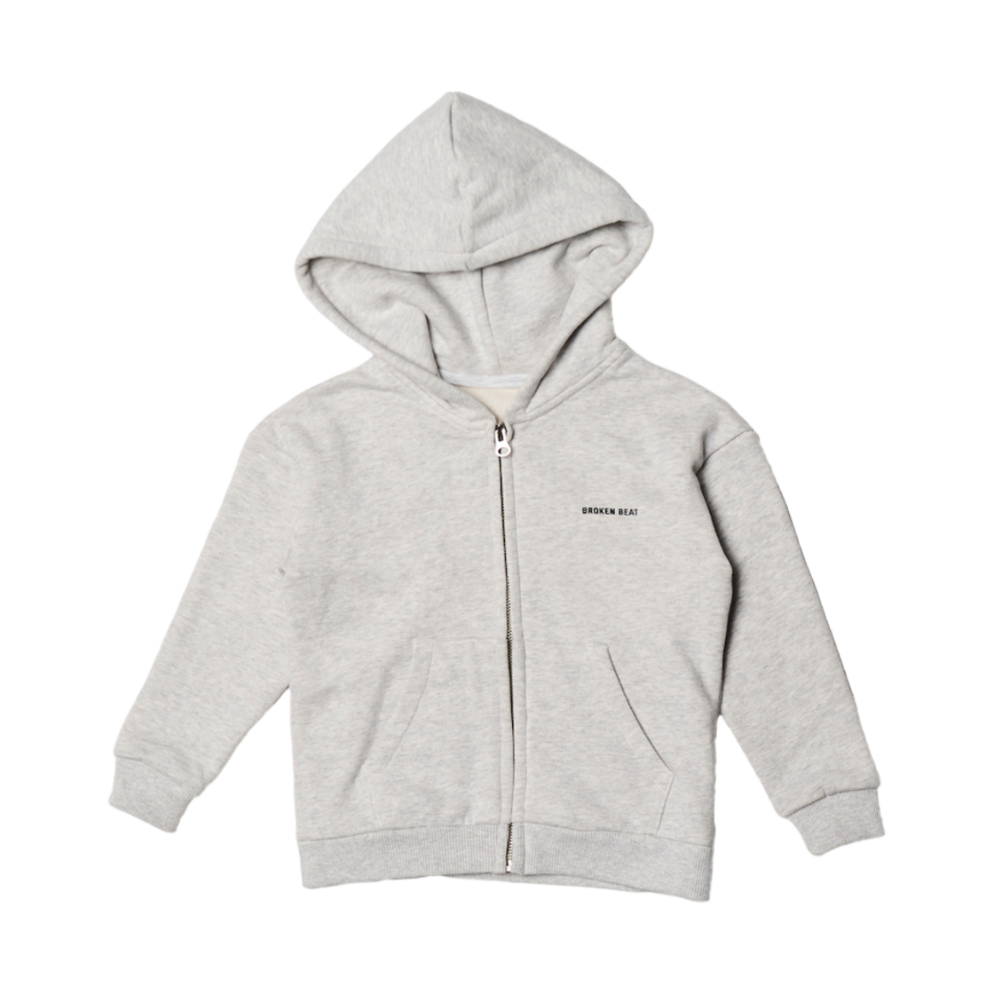 BB24KH00001 Broken Beat Always With Mom&Daddy Kids Hood Zip-Up Melange