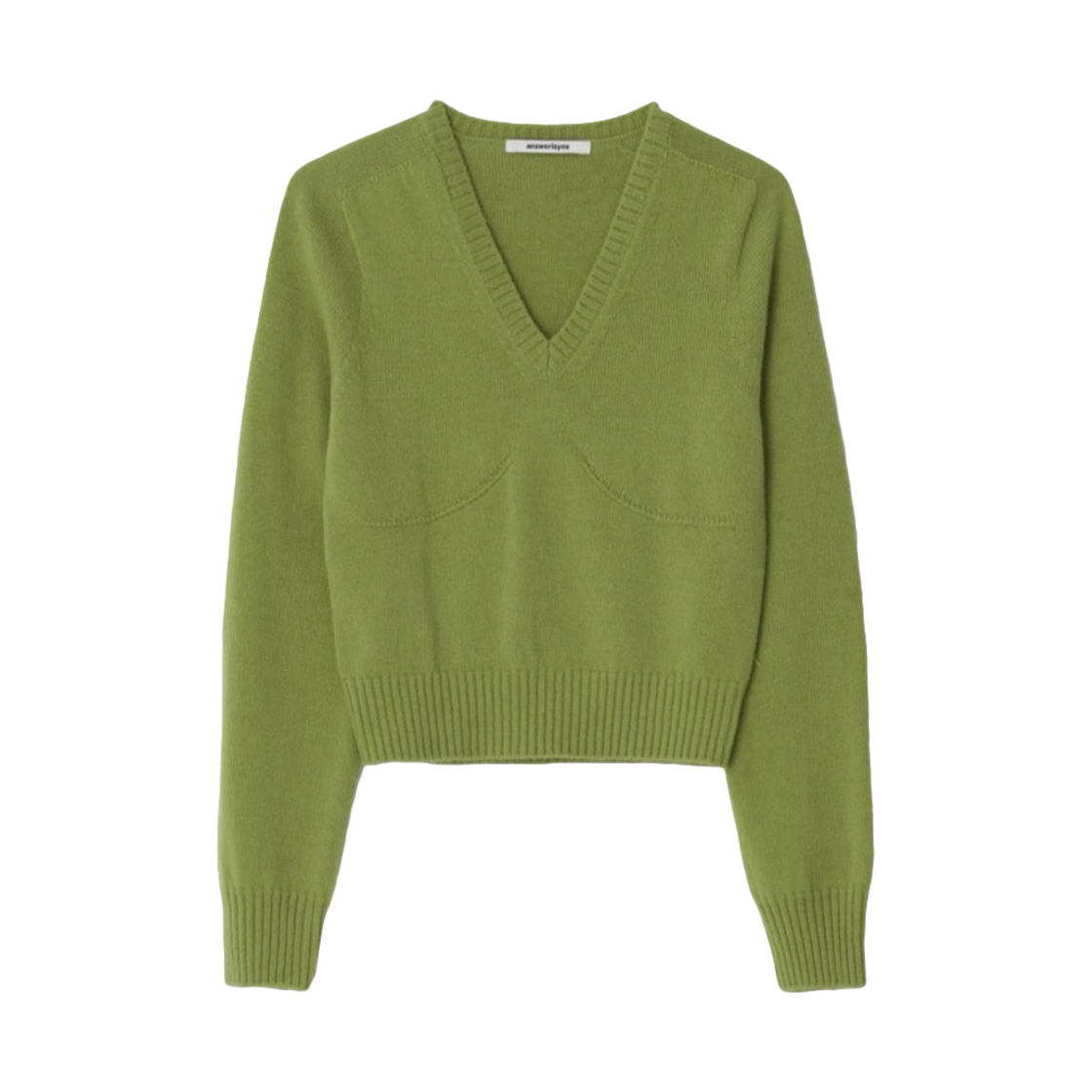 10007320003 Answerisyes Slub Edge V-neck Knit