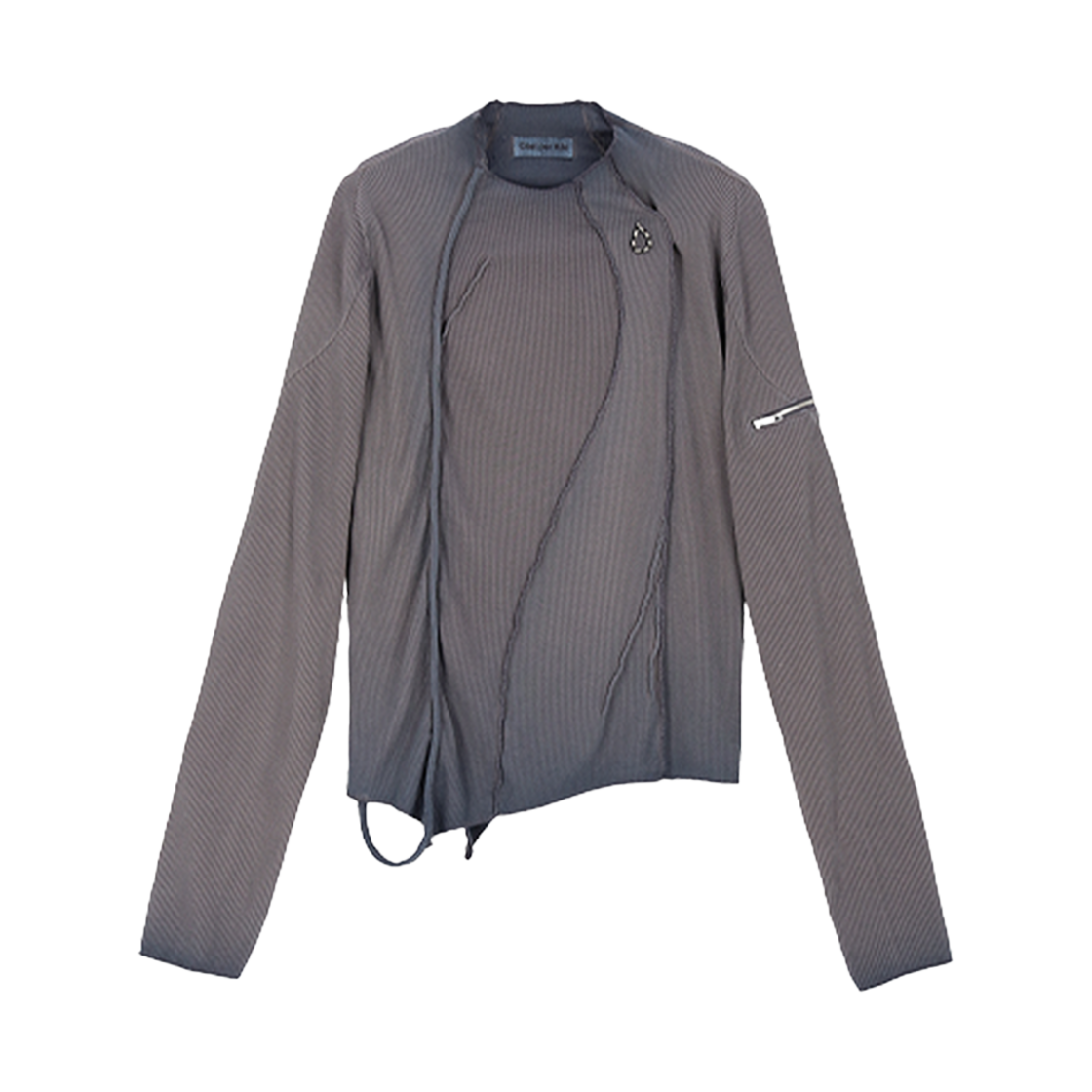 코스트퍼킬로 저지 니트 탑 그레이