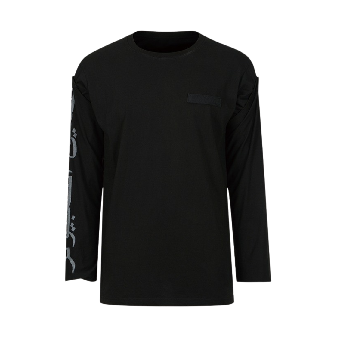 CF23TP05 Computer Format Extra Long Sleeve T-Shirt Black