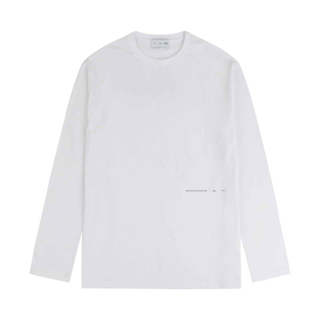 포스트 아카이브 팩션 (파프) 6.0 갑진년 티 라이트 화이트(Post Archive Faction (Paf) 6.0 Blue Dragon Year Tee Right White) - 2
