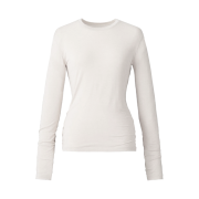 (W) Uniqlo C Heattech Cashmere Blend Crew Neck Long Sleeve T-Shirt Extra Warm Natural - JP