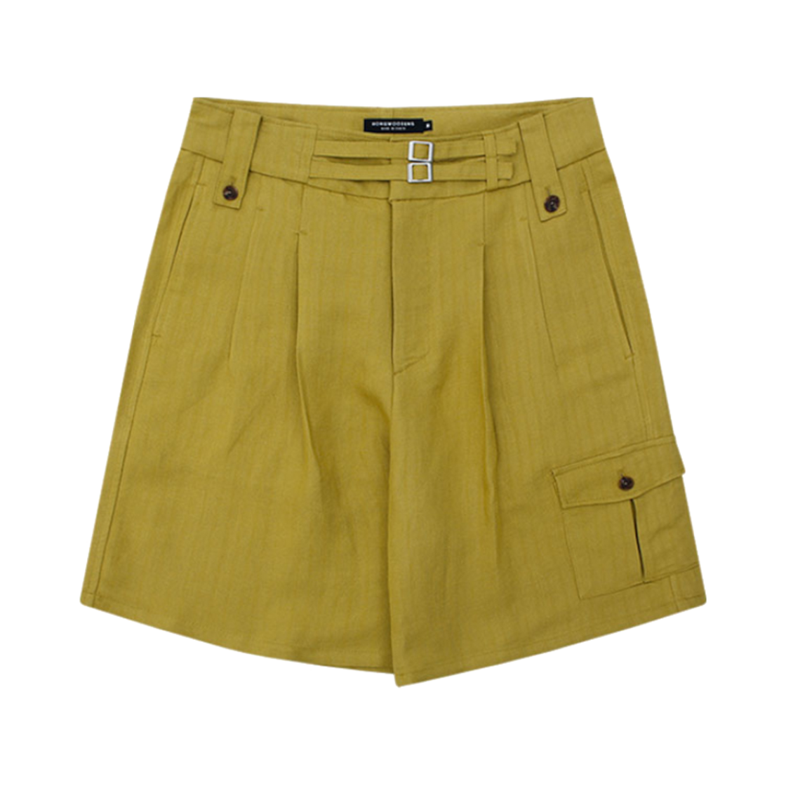SS24PSP084MD Hongwoosung Uniform Shorts Mustard