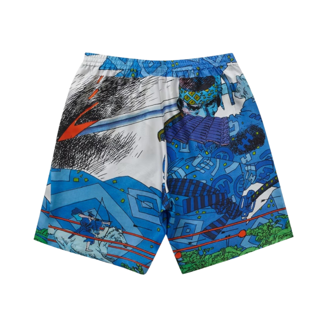 슈프림 로닌 실크 쇼츠 블루 - 23SS(Supreme Ronin Silk Shorts Blue - 23SS) - 2